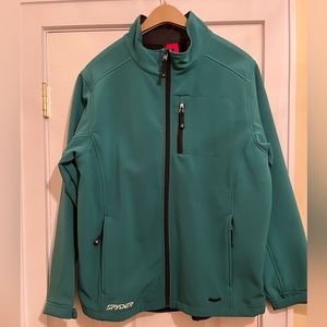 Men’s Green Spyder Jacket, Size L